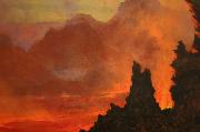 Jules Tavernier Kilauea Caldera, Sandwich Islands, oil painting artist